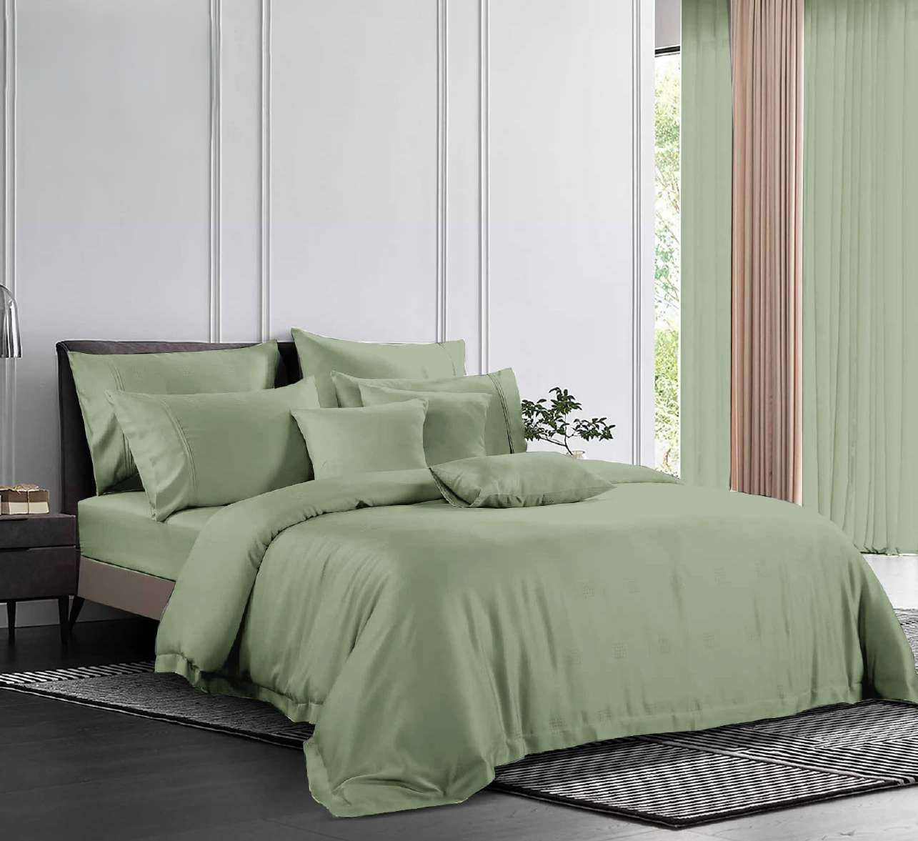 Premium Peacock & Tree Printed Cotton Bedsheet – Elegant Ethnic Design